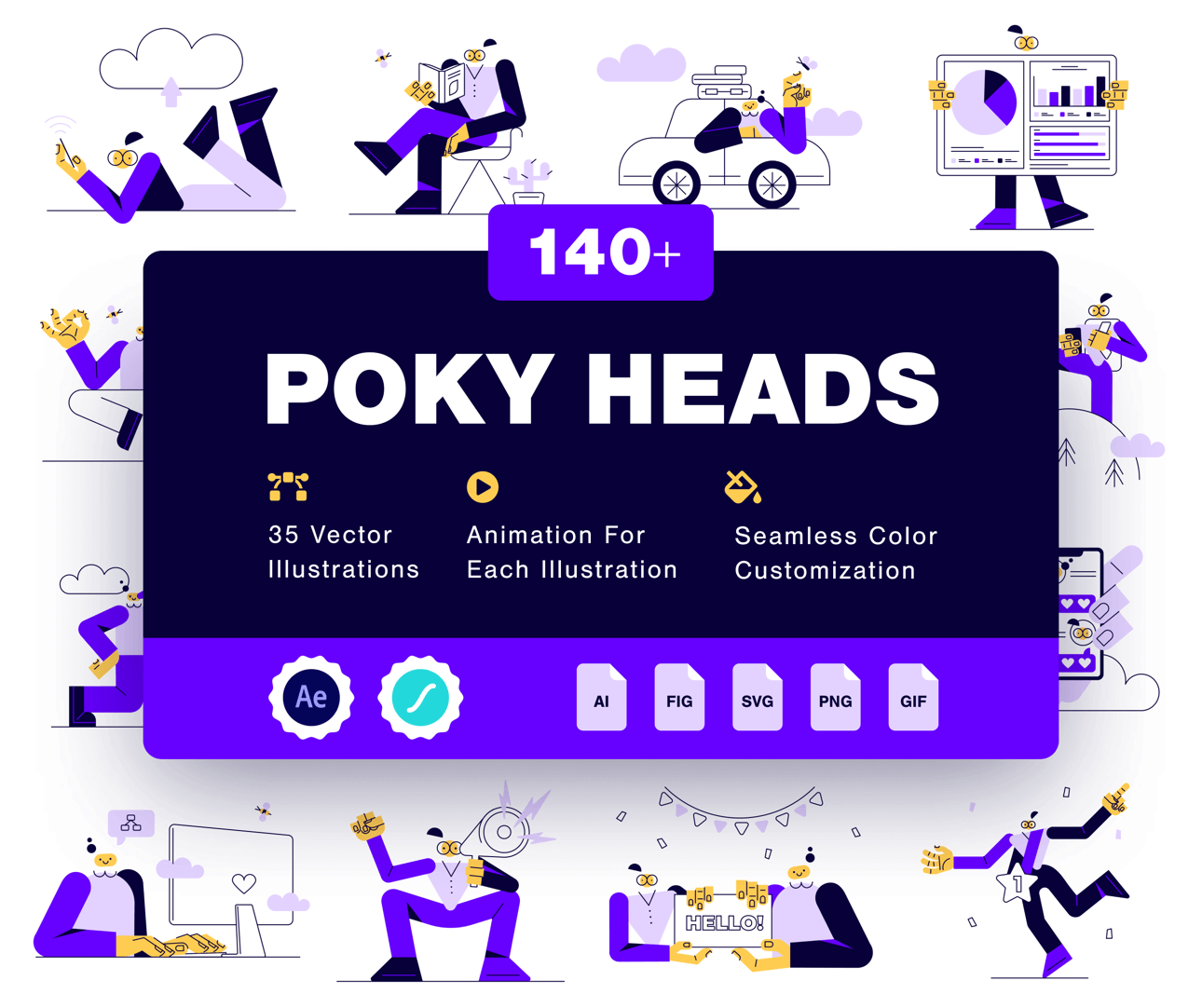 Poky Heads